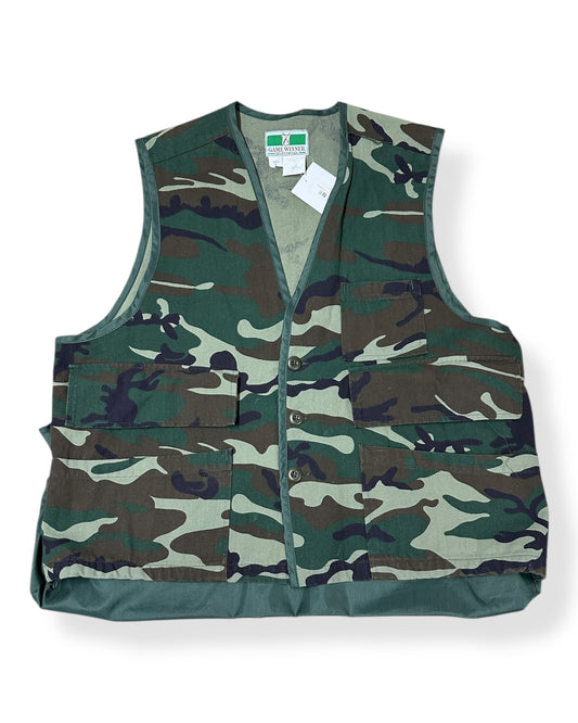Camo Fishing Vest Size Large