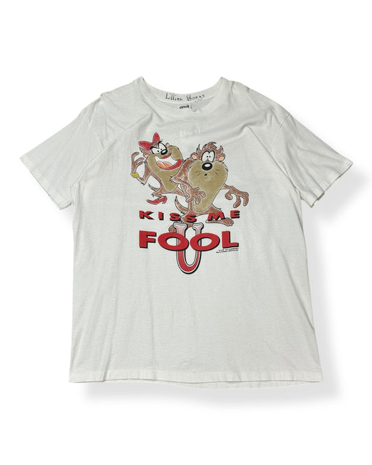 Vintage 1997 Kiss Me Fool Taz T-shirt