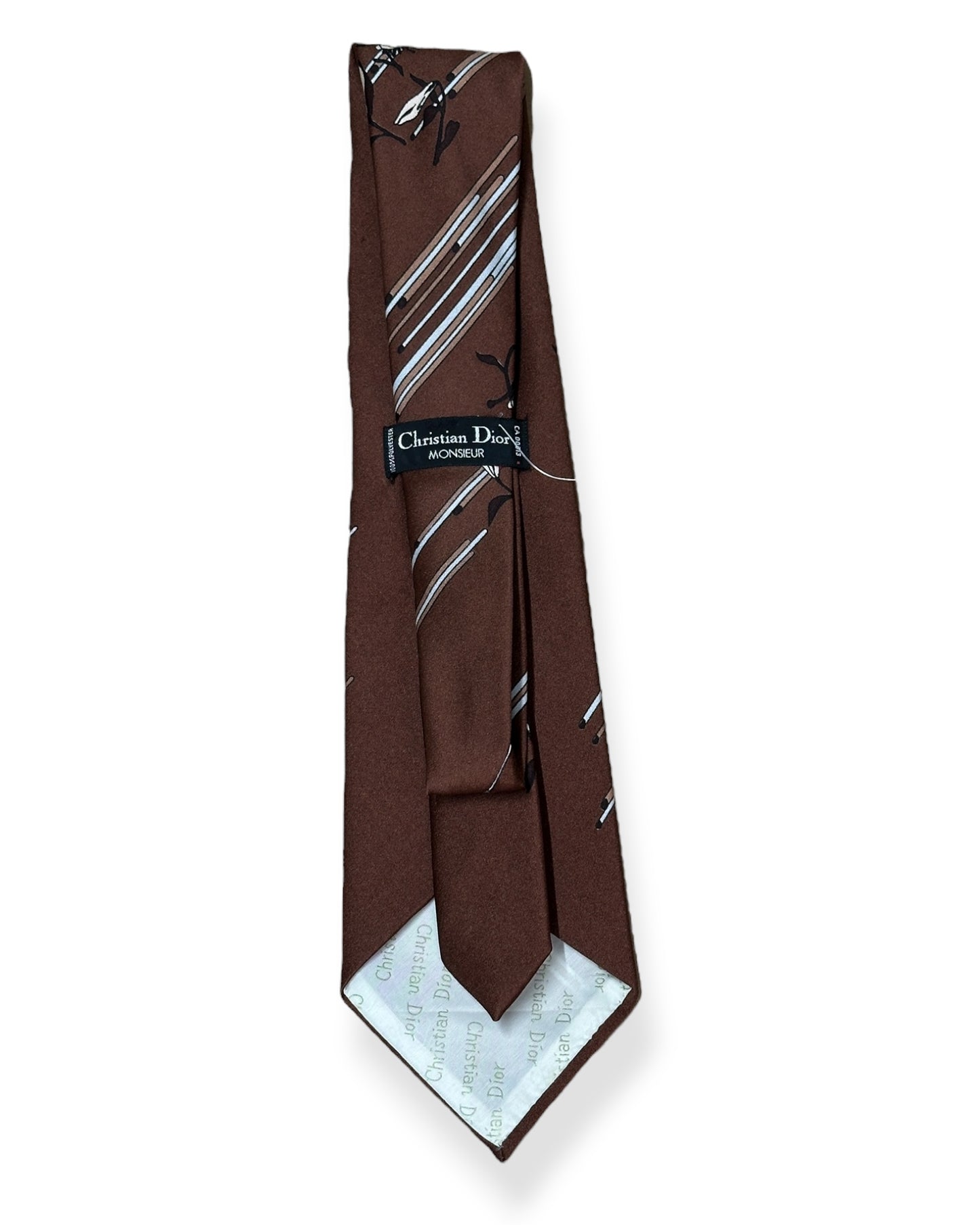 Vintage Christian Dior Floral Necktie