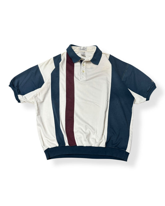Vintage Arnold Palmer Golf Collared Striped T-shirt