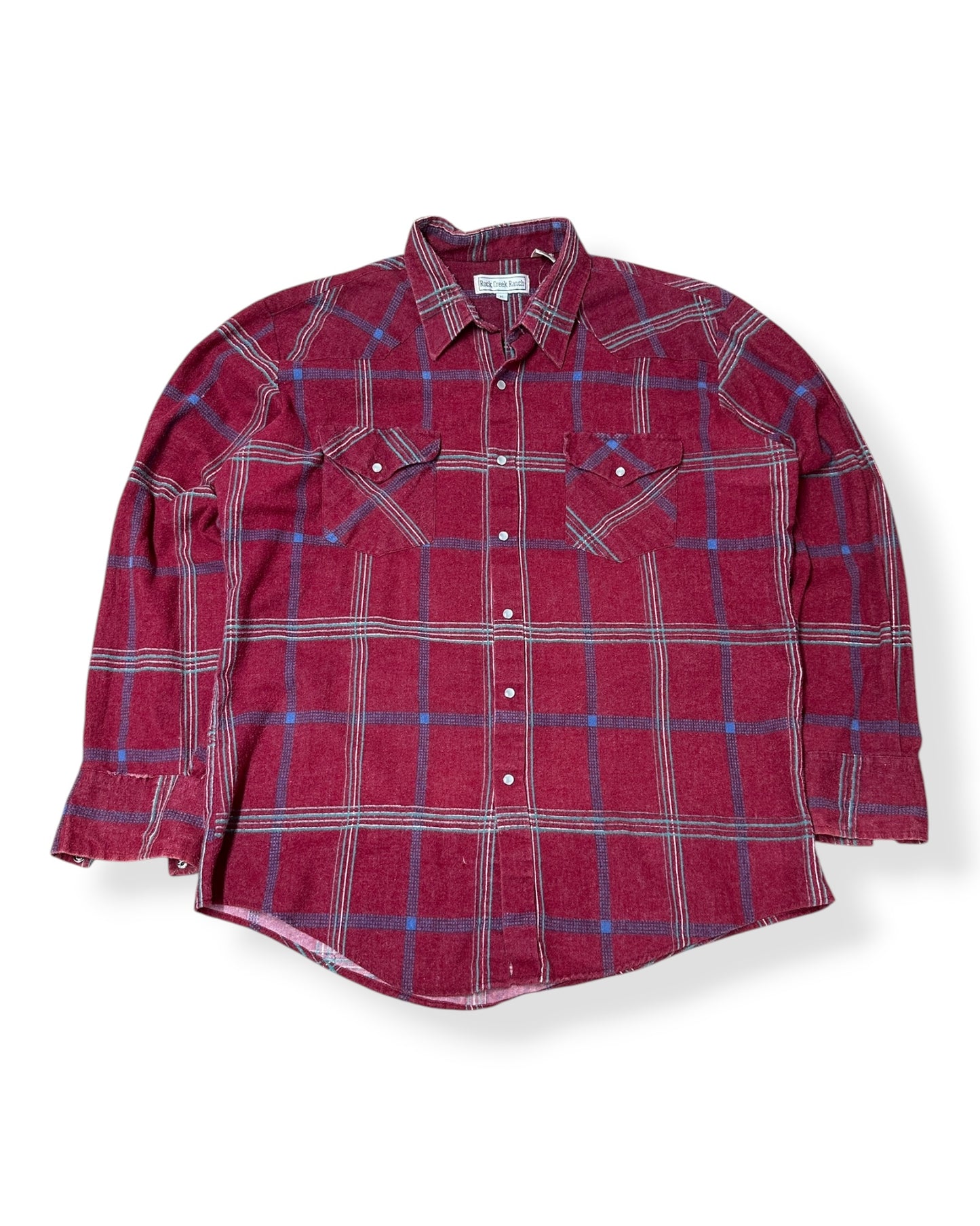 Vintage Rock Creek Western Flannel