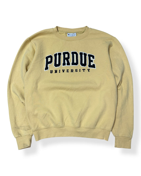 Purdue University Embroidered Spellout Crewneck
