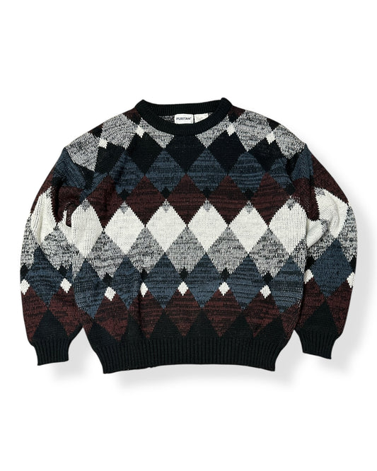 Vintage Puritan Diamond Pattern Sweater