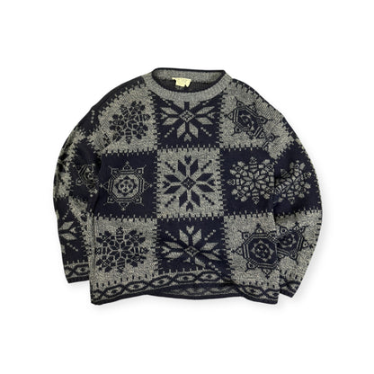 Vintage Rose Knit Sweater