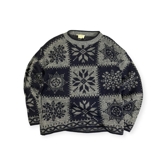 Vintage Rose Knit Sweater