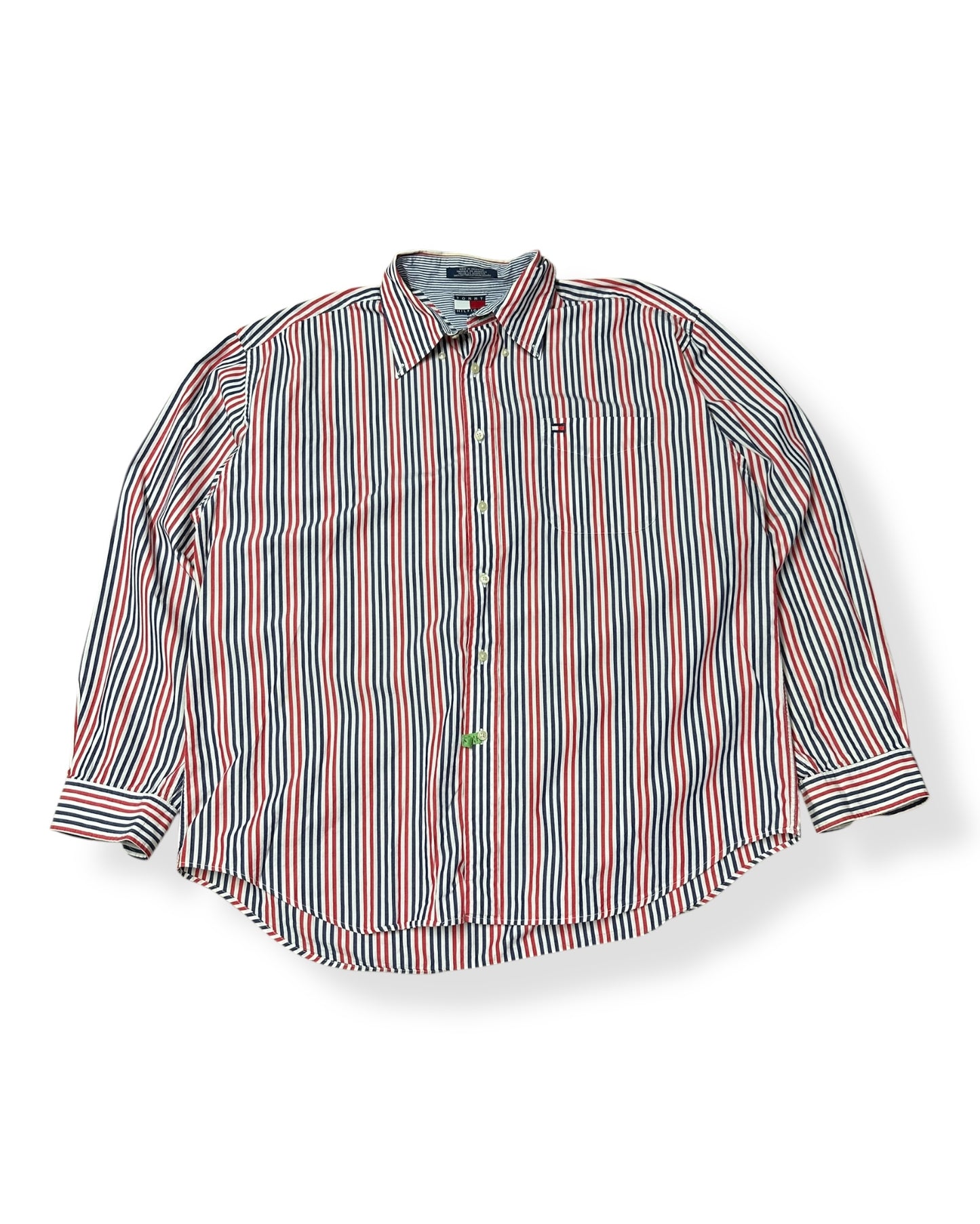 Vintage Tommy Pinstripe Button Up