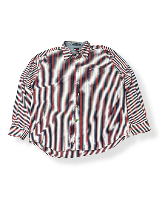 Vintage Tommy Pinstripe Button Up