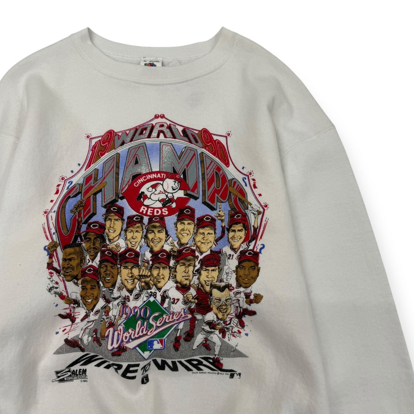 Vintage 1990 Cincinnati Red World Champion Crewneck Size XL