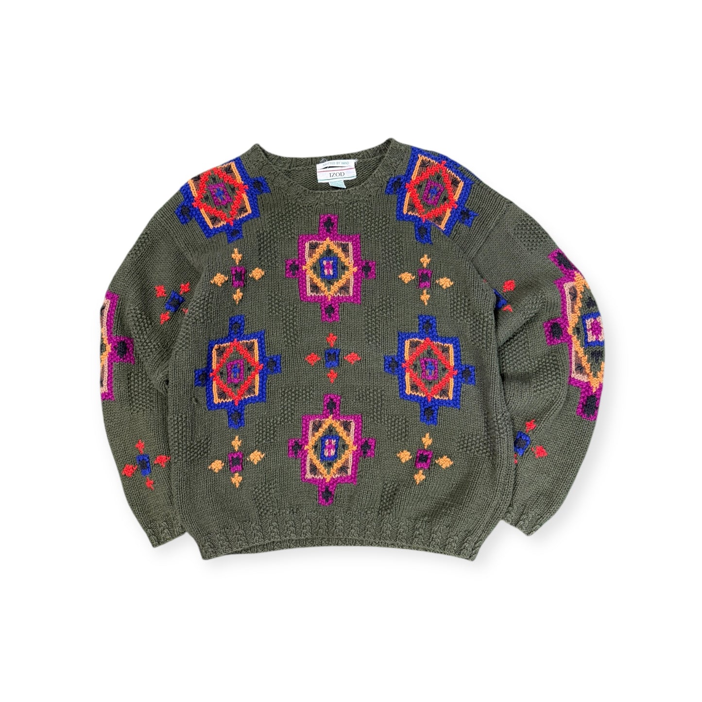 Vintaeg Izod Hand Knit Vest