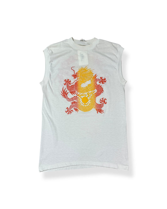 Vintage 1987 Dragon Black Hills Cycle Classic Tank Top