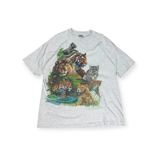 Vintage Big Cats Graphic T-shirt