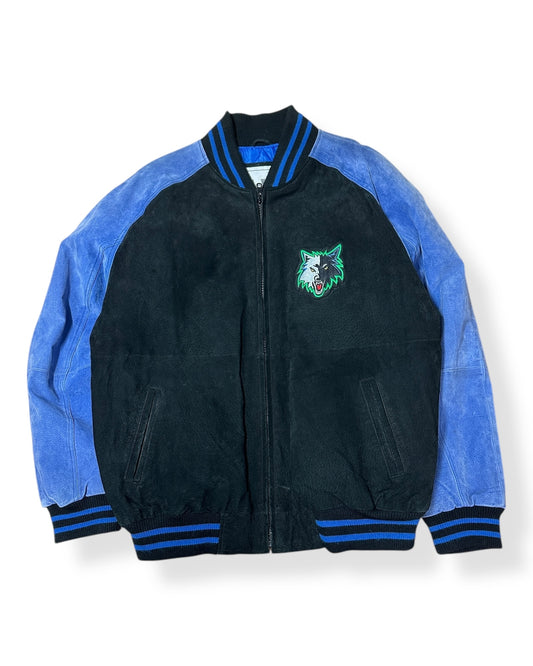 Vintage G-3 Minnesota Timberwolves Suede Jacket Size XL