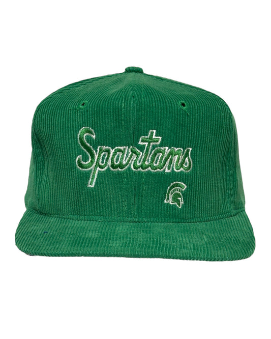 Vintage Michigan State Spartan Curdoroy Hat