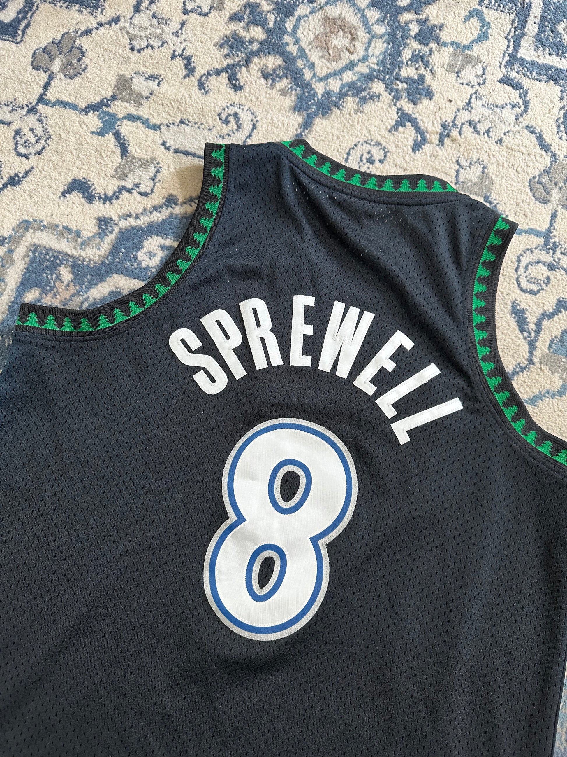 Timberwolves best sale sprewell jersey